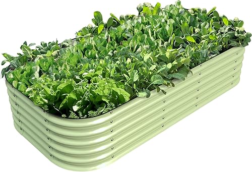 Miniatura 8 de Olle Camas de jardín elevadas 12 en 1 de 17 pulgadas para exteriores, camas de jardín al aire libre para verduras, camas elevadas para jardinería,