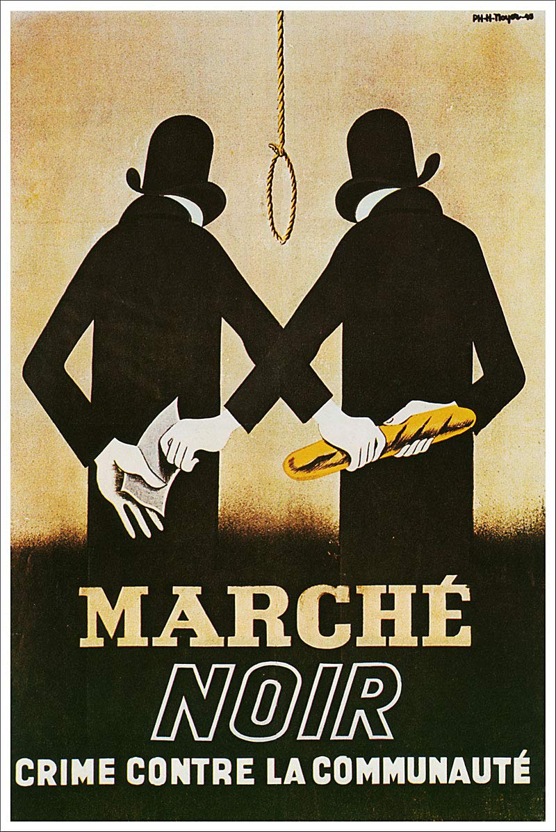 Amazon.com: Póster de propaganda militar francesa de la Guerra Mundial,  diseño de Marche Noir, 11 x 17 : Hogar y Cocina