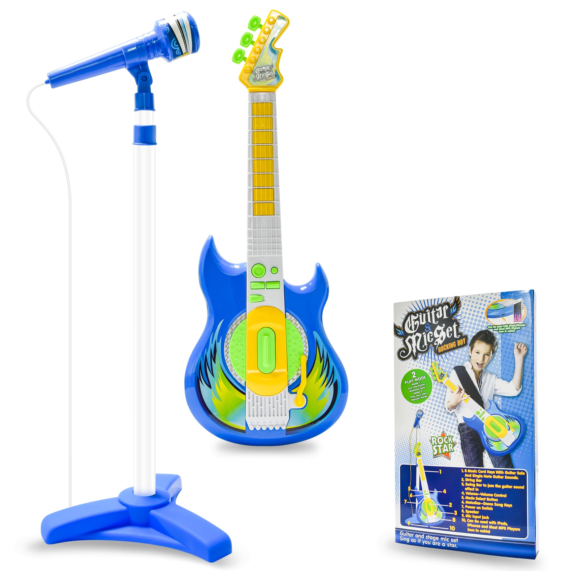 Amazon.com: Contixo TG4 Musical Guitar and Microphone Set for Kids