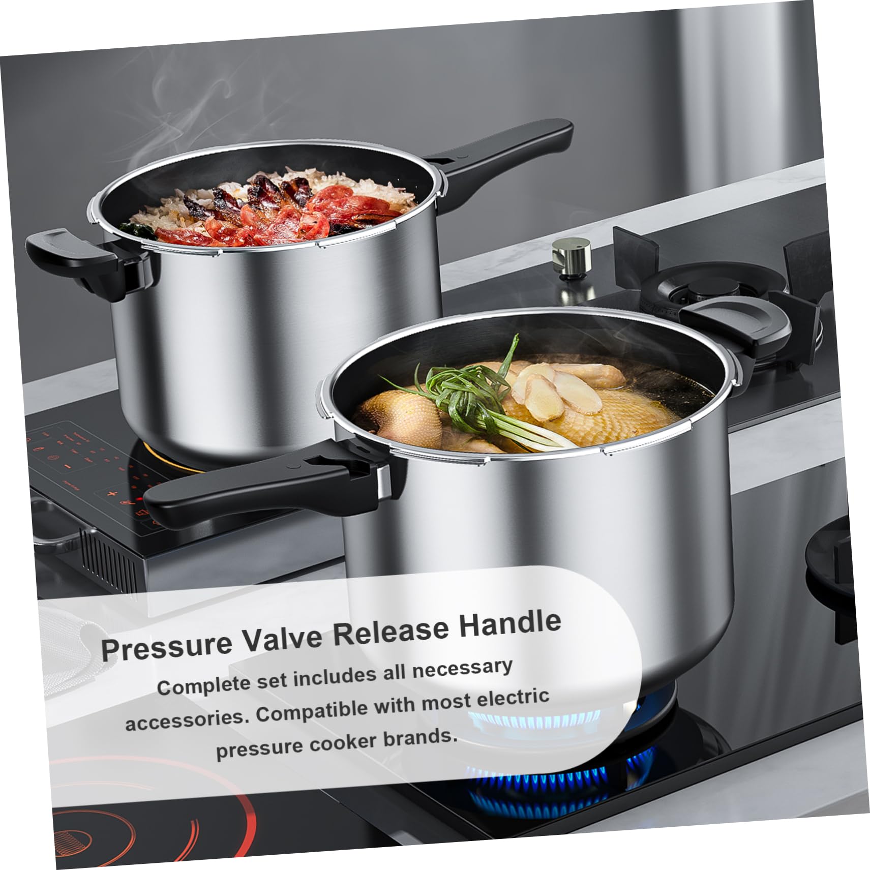Ciieeo 5 Sätze Elektrischer Schnellkochtopfauslass Regler Austausch des Dampfventils Electric Pressure Cooker elektrische schnellkochtopf Schnellkochtopfzubehör Sicherheitsventile Plastik