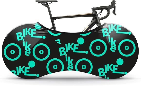 Bike Cover for Indoor Storage, High-Elastic Bicycle Cover Protective Bike Wheel Cover for Floors & Walls, Premium Bike Covers for Road & Mountain BikesGreen