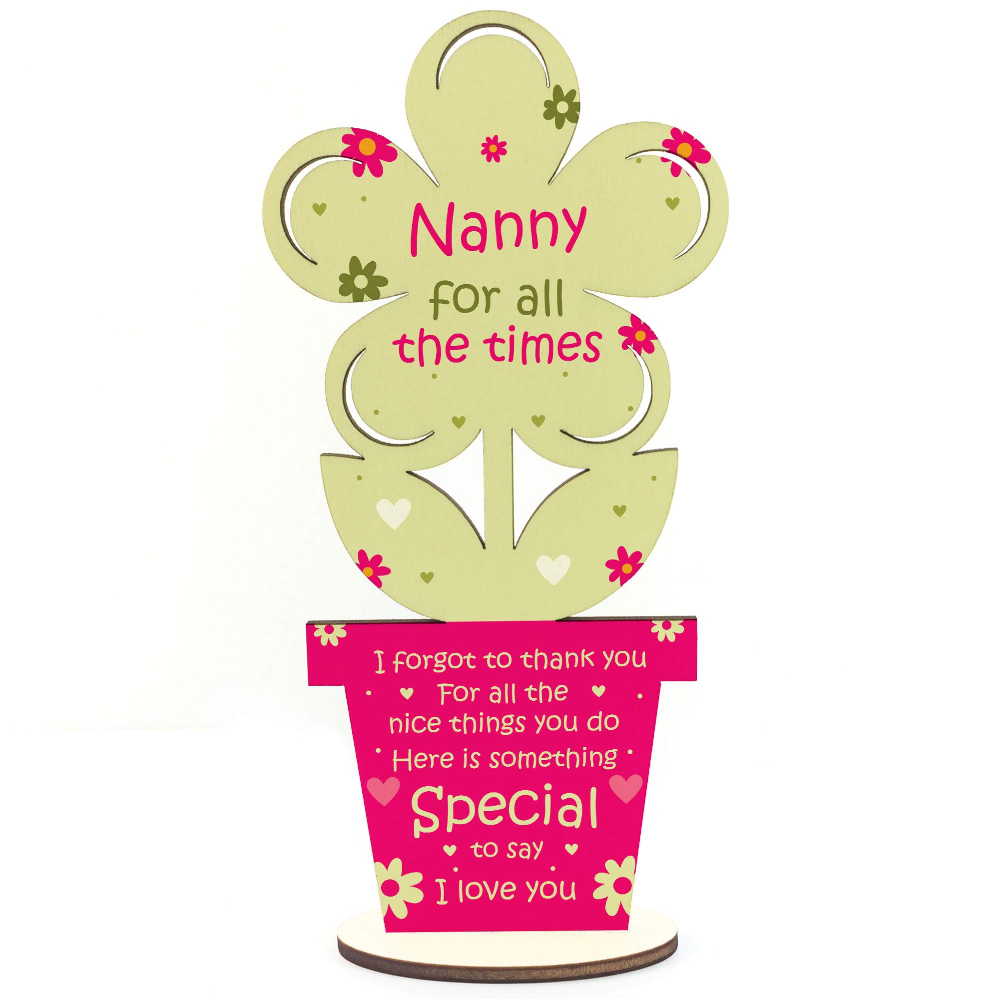 Red Ocean Love You Nanny Mothers Day Gifts Grandmother Thank You Gift