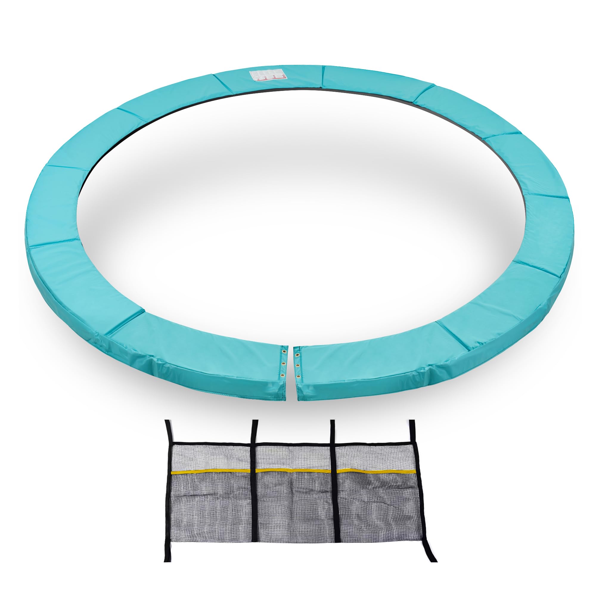 ExacMe Premium Trampoline Pad with Opening, 0.8" Thick Foam, Replacement Safety Spring Cover, Extra Storage Bag, 6181-P