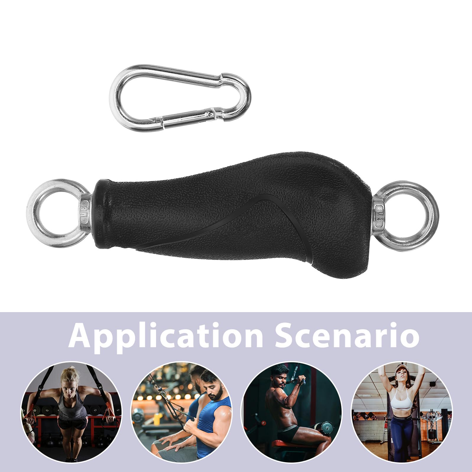 SUPVOX 2 Piezas Mangos Ergonómicos para Máquinas de Cable Agarre Antideslizante para Bandas de Resistencia Accesorios Duraderos para Gimnasio y Entrenamiento Casa