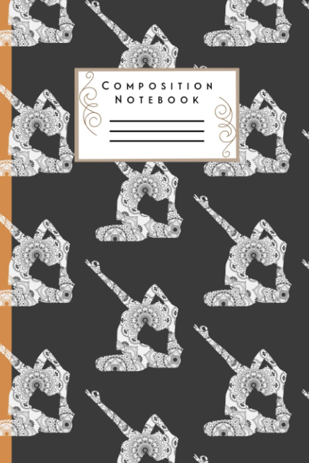 Composition notebook: The beautiful wide ruled and well-designed yoga composition notebook with a mandala yoga asana bookcover. Awesome journal for ... of their asana routines or as a planner.