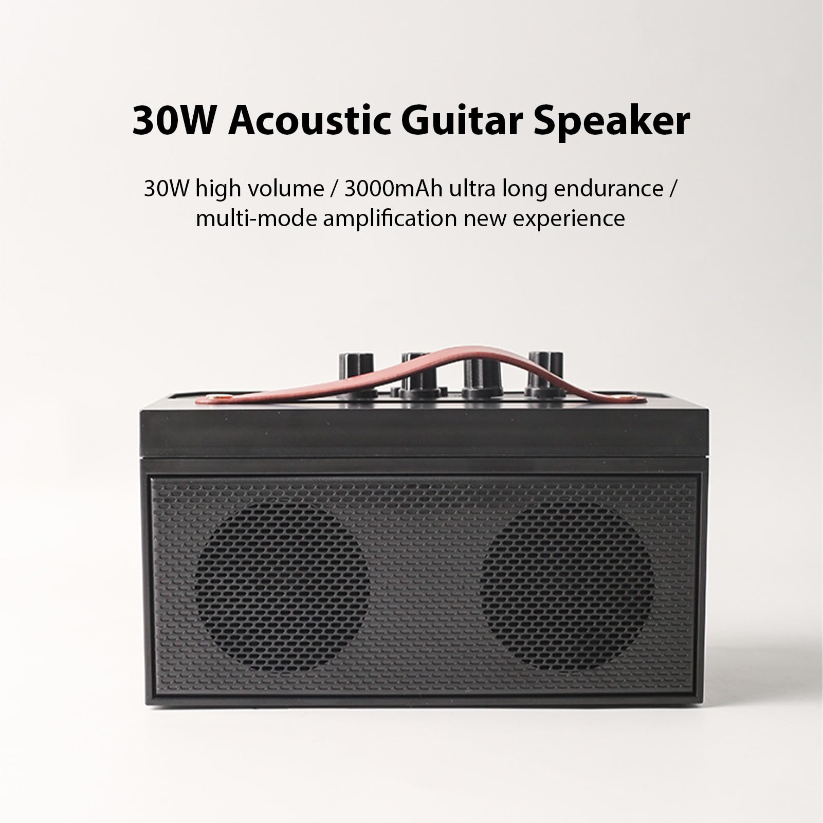 Generic Altavoz de Guitarra Acústica de 30W, Reverb y Distorsión, 5.0 Amplificador de Función de Sonido Transparente Portátil, para Guitarras Eléctricas