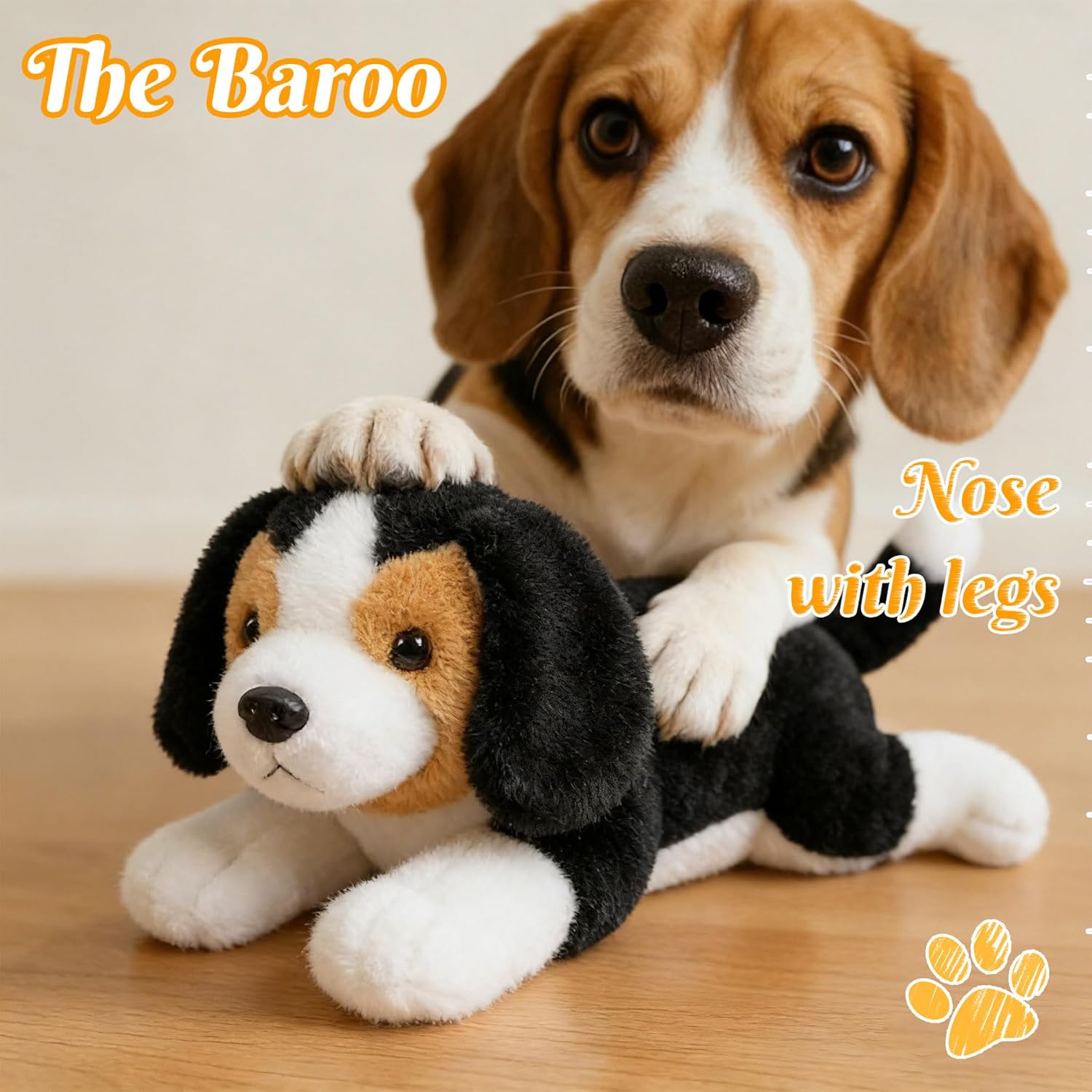 Plush Toy Stuffed Animal 12″ Soft Plush Puppy Dog Sleep Soother Adorable Plushie Stuffed Animal for Kids Toddlers Boys Girls Christmas Birthday Dog Plush Beagle