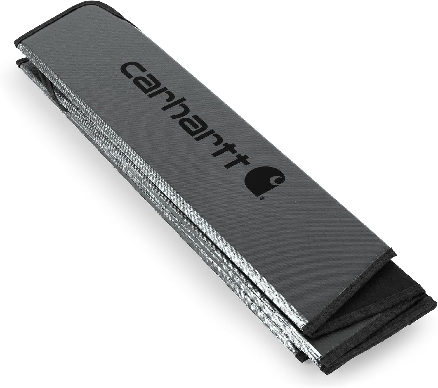 Covercraft Carhartt UVS100 Custom Windshield Sunscreen for 2022-2025 Rivian R1S & R1T - Gravel