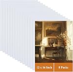 8PCS Panneaux en toile de peinture 12" x 16" Toiles vierges Toiles de coton pour la peinture, Peintre de Grande Toile Pré-Stretched professionnel toile d'art pour artisanat Acryliques Oil Art Projets (30x40cm)