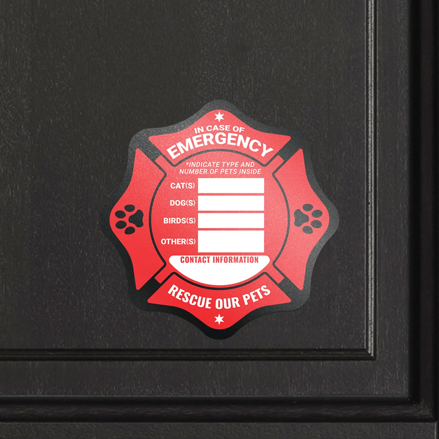 First Responder Pet Stickers Pet Rescue Stickers 4-Pack - Fire Safety ...