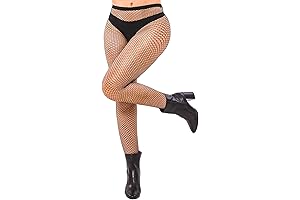 Plus Size Sexy High Waist Fishnet Stockings for Women