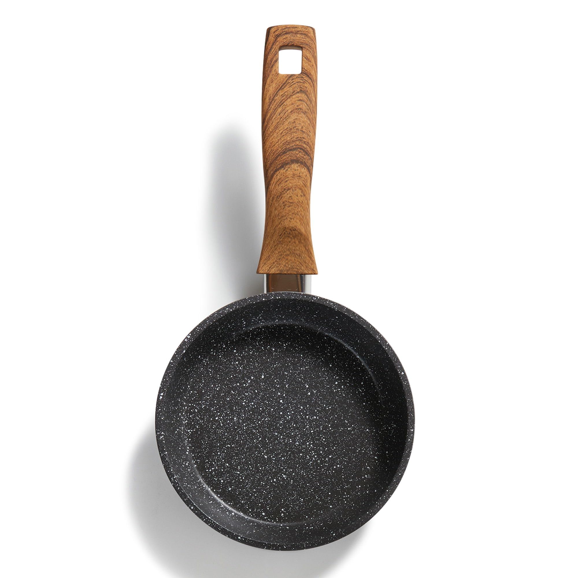 STONELINE “Back to Nature” - Padella antiaderente con vere particelle di pietra, 16 cm, adatta a tutti i piani cottura inclusi quelli ad induzione, cottura senza grassi