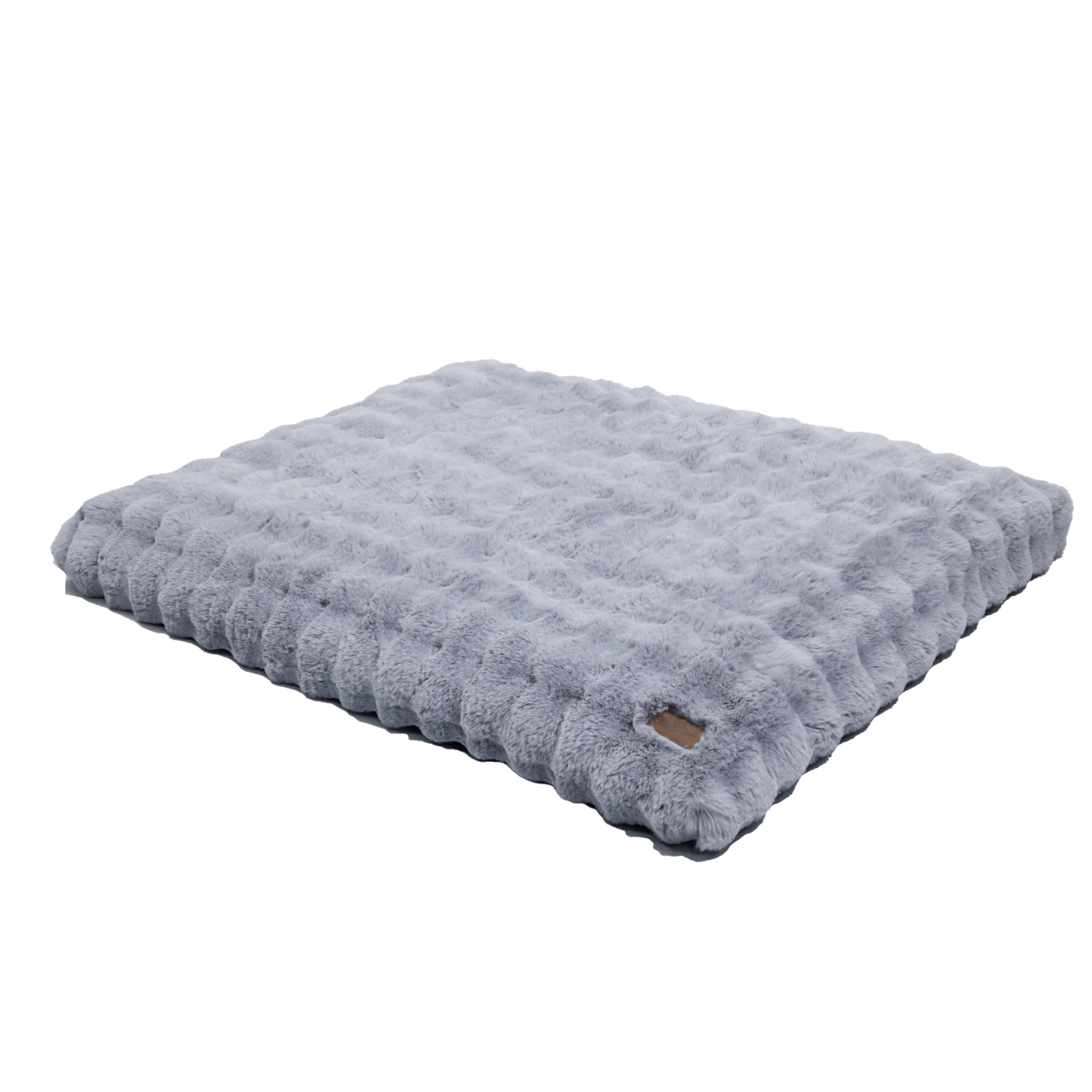 BingoPaw Cuccia per cani Taglia Grande: 130x110x12 cm Lettino cani Sfoderabile Lavabile Materassino cane Impermeabile, Cuscino Soffice Morbido Peloso Antiscivolo per animali domestici, 3XL Grigio