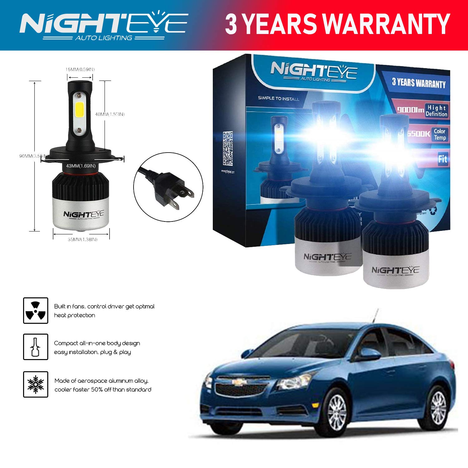 Buy Sehore NIGHTEYE Super Bright Triple Sided Dual BeamWaterproof