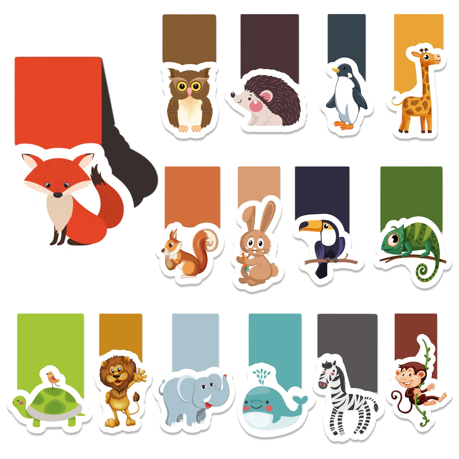 Marcapáginas magnéticos, 30 unidades, marcapáginas para niños, animales, niños, espacio exterior, fútbol, dinosaurios, medios de transporte, imanes para niños, niñas (animales)