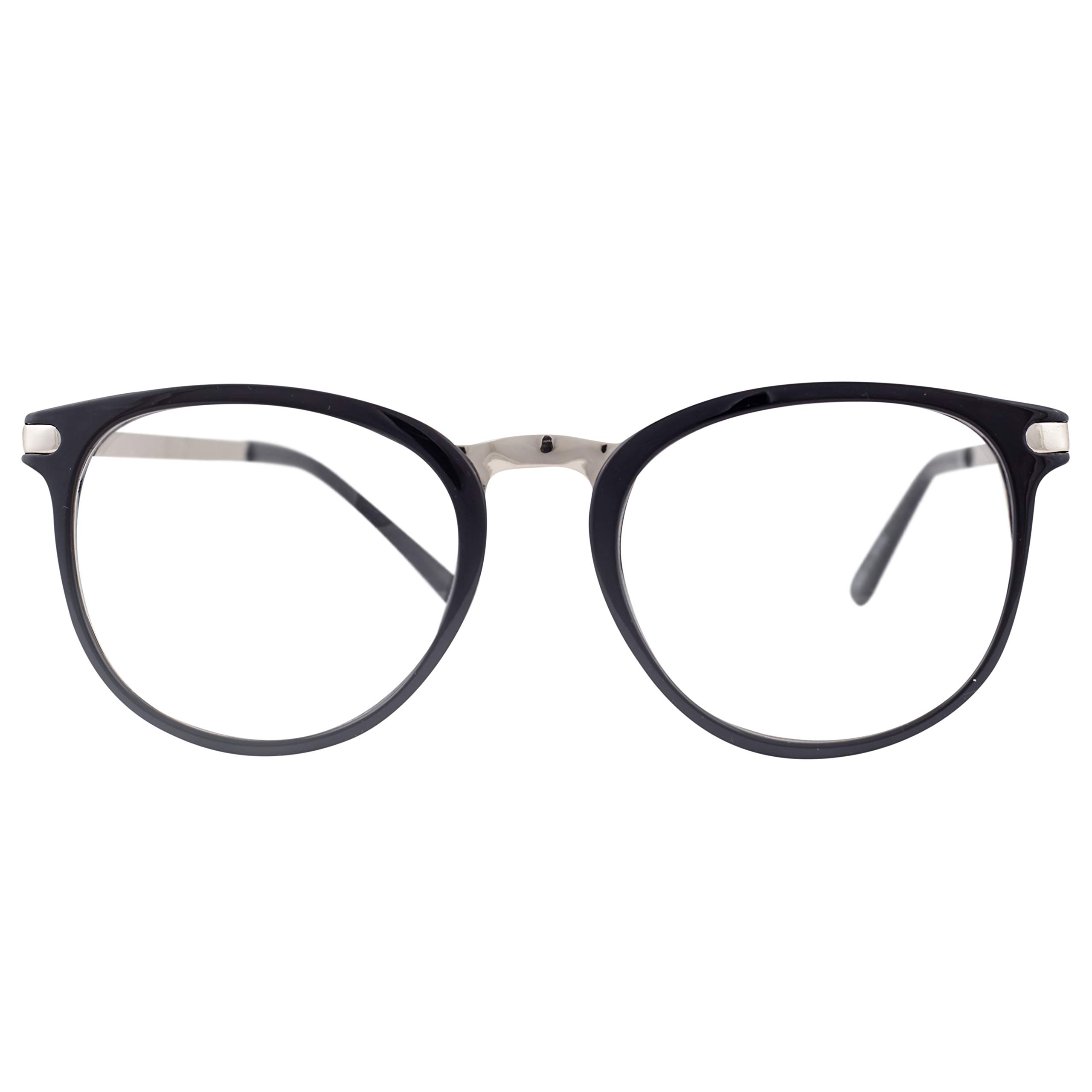 Costume Agent Halloween Costume Cosplay Accessory Wayfair Clear Lens Black and Silver Frame Glasses