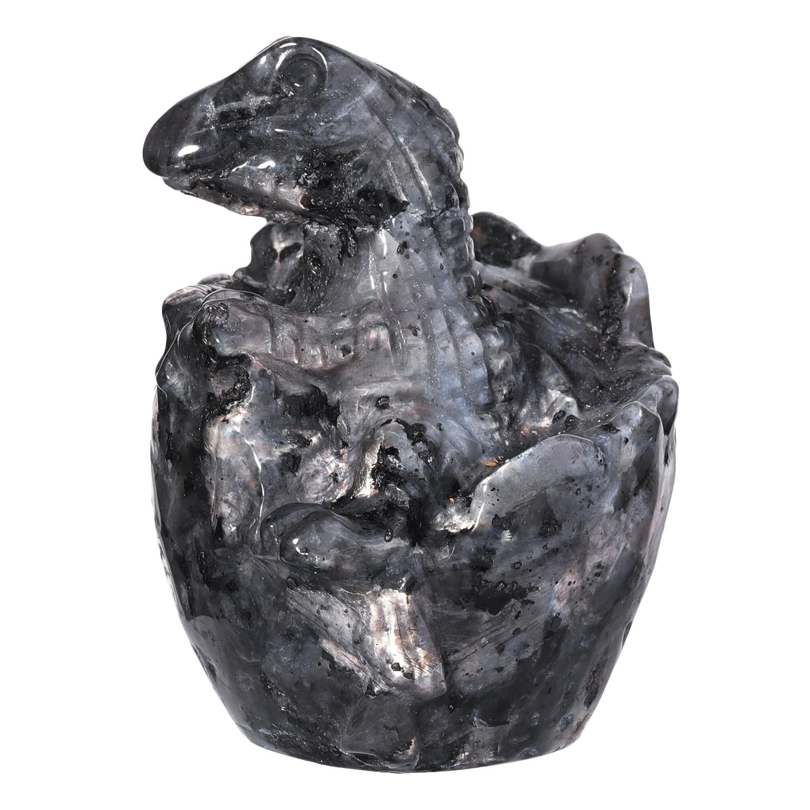 KYEYGWO Crystal Dinosaur Egg Hatchling Figurine