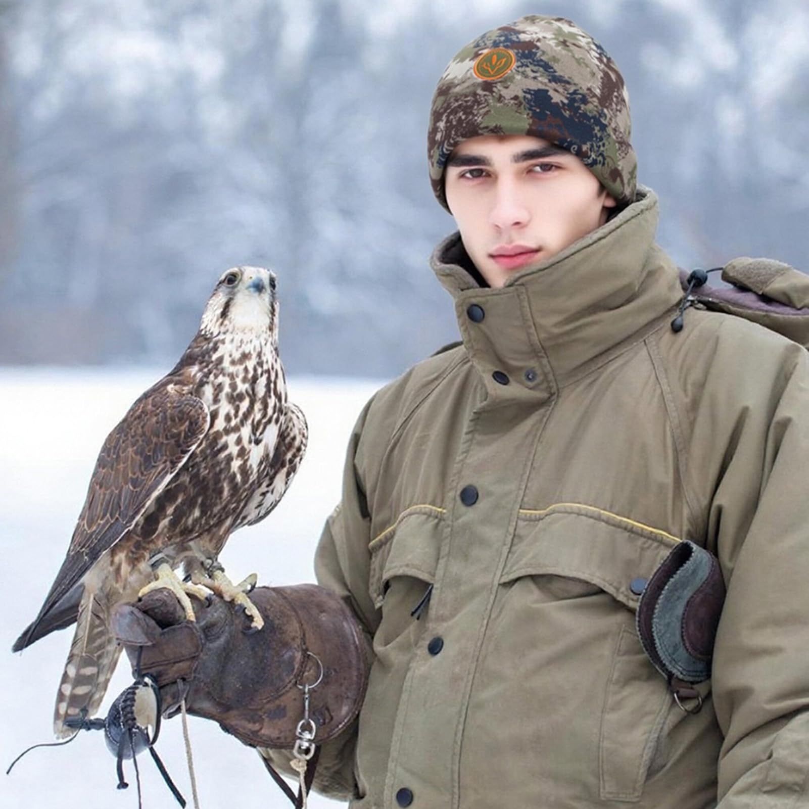 Bassdash Gorro de Invierno de Polar Resistente al Viento y Reversible, Caliente y Grueso, Ajuste Elástico para Hombres y Mujeres, Sombrero de Pescador Unisex con Borde Ajustable