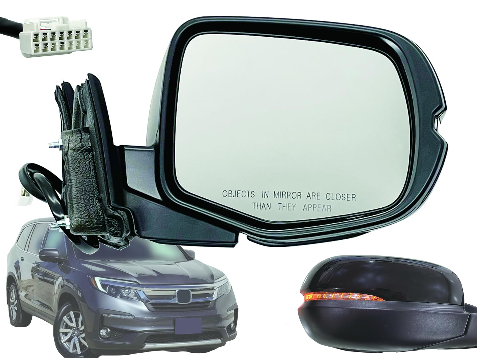 APA Replacement for Exterior Rear View Mirror 2019-2022 Pilot
