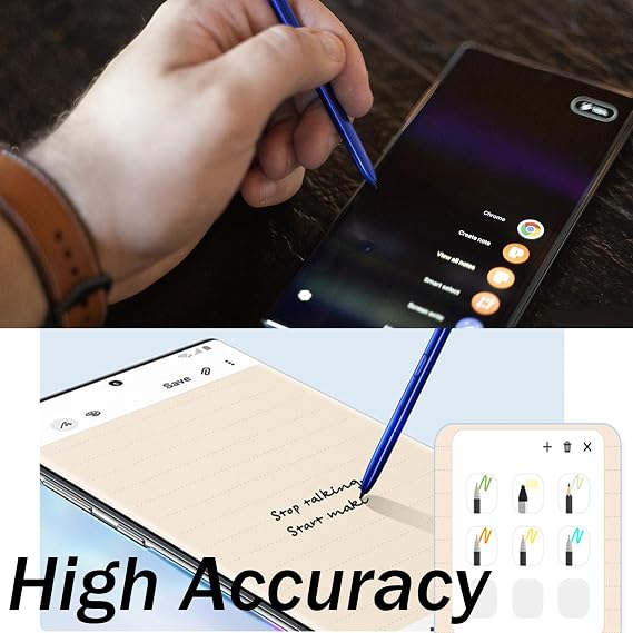 Galaxy Note 10 S Pen withBluetooth Note 10 Stylus Pen Replacement for Samsung Galaxy Note10/ Note 10+ Note 10 Plus and Note 10 5G S Pen(Aura Blue)
