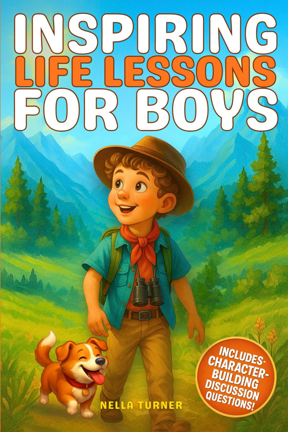 Inspiring Life Lessons for Boys: Stories to Build Confidence & Self- Esteem with Questions to Spark Conversation and a Growth Mindset, Ages 8-12 (Stories that Spark)