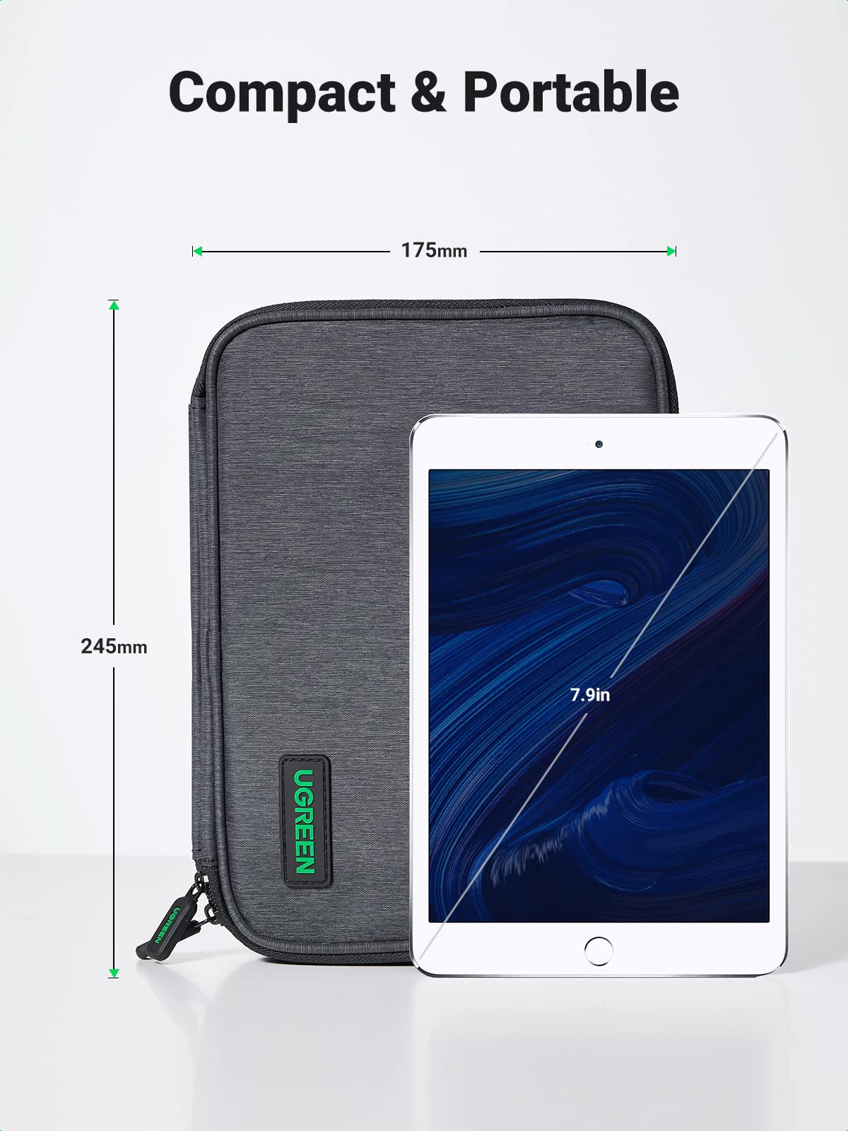 UGREEN Sac Rangement Câble Électronique de Voyage Multifonctionnel 2 Couches