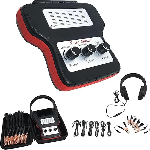 Chassis System Ears Electronic Stethoscope Diagnostic Kit with Headphones, PLAYOCCAR 6 Channel Car Engine Noise Finder Sound Detector Tester Tool Set