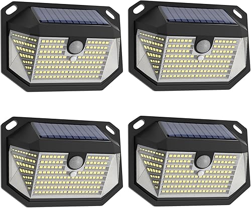 Codian Luces solares para exteriores, luces con impermeabilidad IP65 y 3 modos de iluminación, luz de detección de movimiento con gran angular de Codian Luces solares para exteriores, luces con impermeabilidad IP65 y 3 modos de iluminación, luz de detección de movimiento con gran angular de