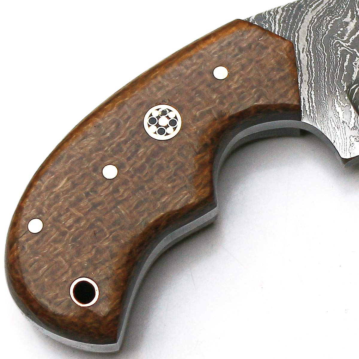 Coltello 9165 Fatto a Mano su Misura in Acciaio Damasco