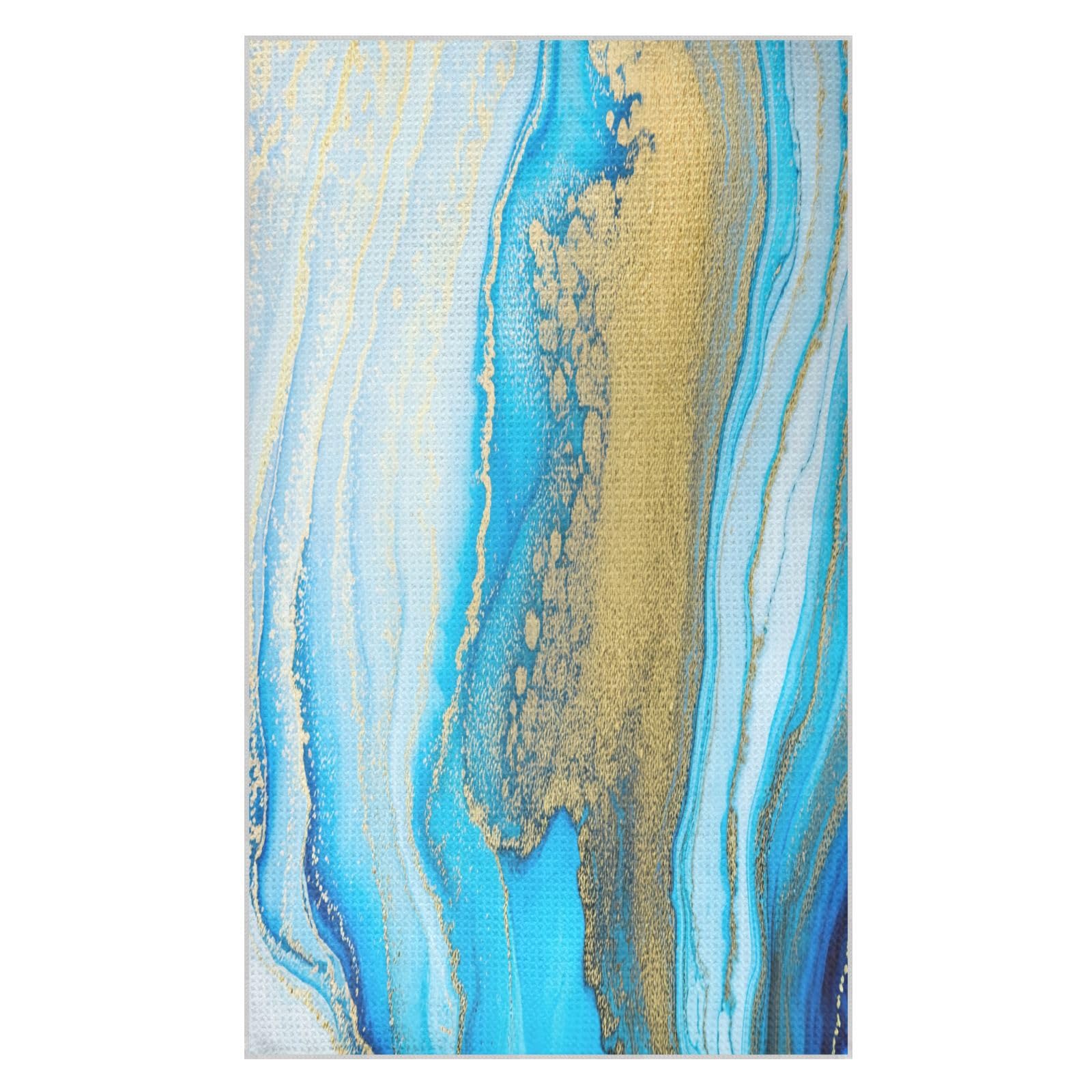 BURSTDDY Marble Kitchen Towels,Absorbent Dish Towels 2 Pack