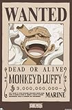 Trends International One Piece - Monkey D Luffy Wanted Poster Wall Poster&comma; 34L x 22&period;4W&comma; Unframed Version
