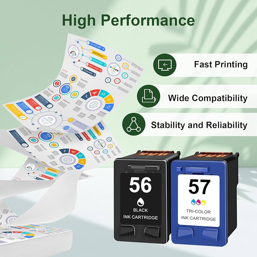 Amazon.com: 56/57 Ink Cartridges Combo Pack Replacement for Ink 56 Amazon.com: 56/57 Ink Cartridges Combo Pack Replacement for Ink 56