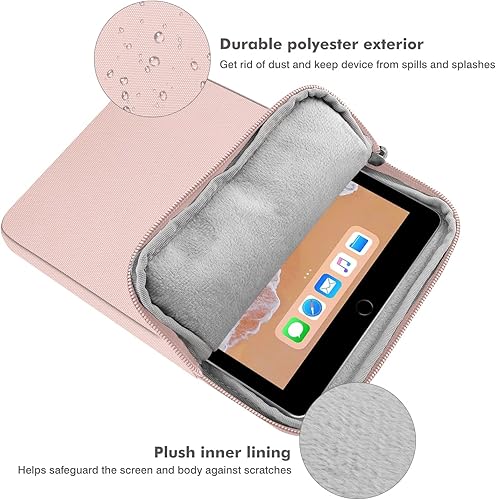 Vista 190 de MoKo Funda para tablet de 12.9 pulgadas para iPad Pro M4 y Air M2 2024, iPad Pro 12.9 M2 y M1, Galaxy Tab S8+/S9+ 12.4, bolsa de poliéster claro