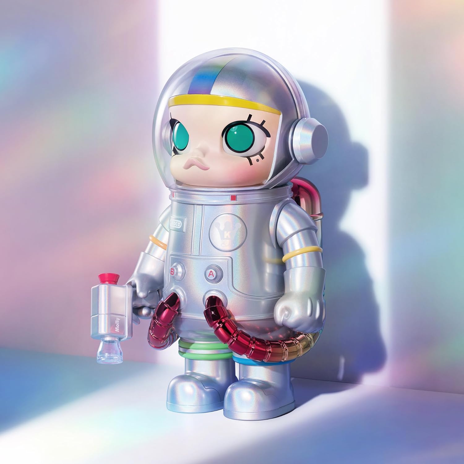 POP MART MEGA Space Molly 400% Rainbow 2.0 11.6in/29.5cm Figurine, Toys for Mordern Home Décor, Collectible Art Toy