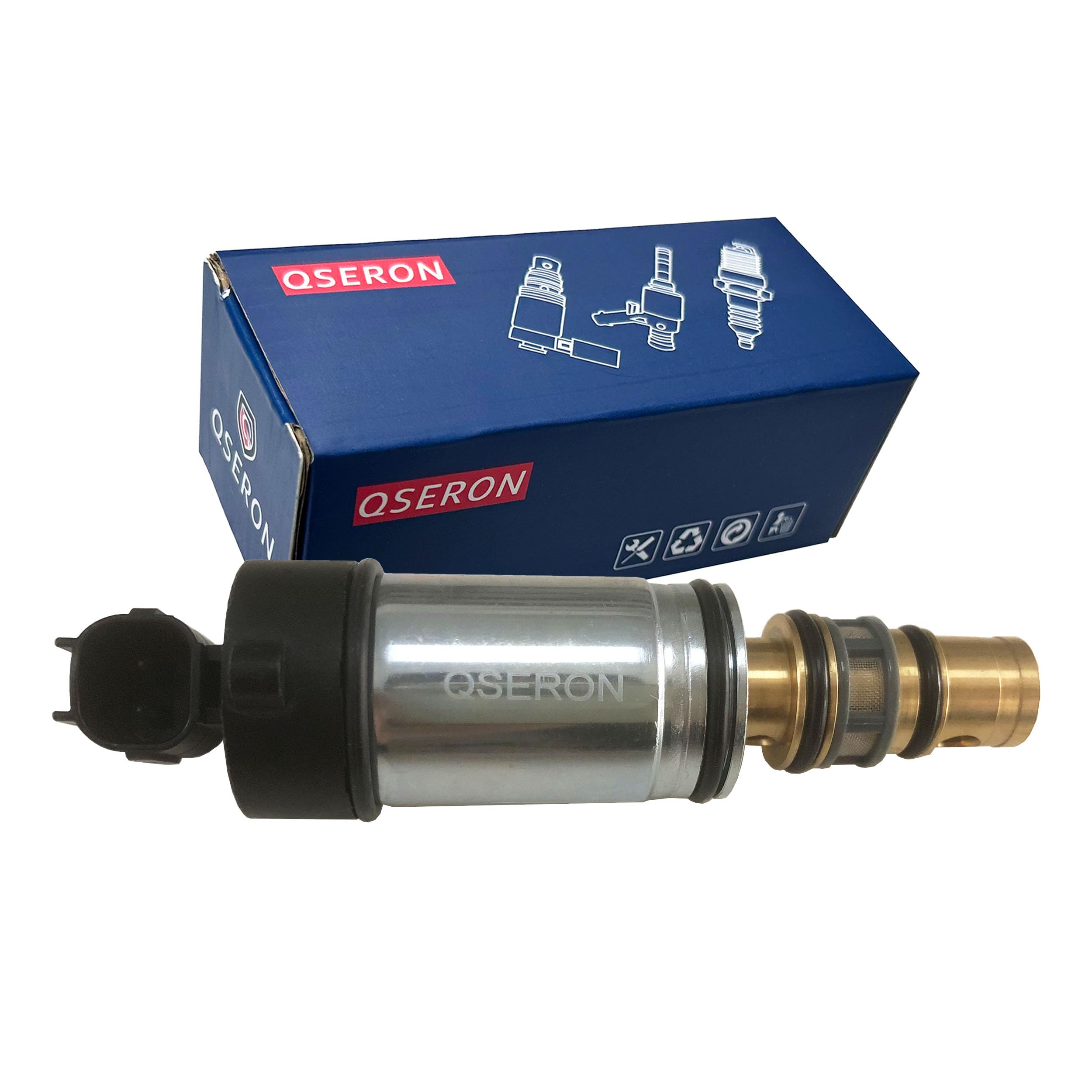 QSERONAC Compressor Control Solenoid Valve PXC14 For Nissan Sentra 1.8L 2013-2016 Sanden Buick Family Buick GM K4 Volvo Land-rover