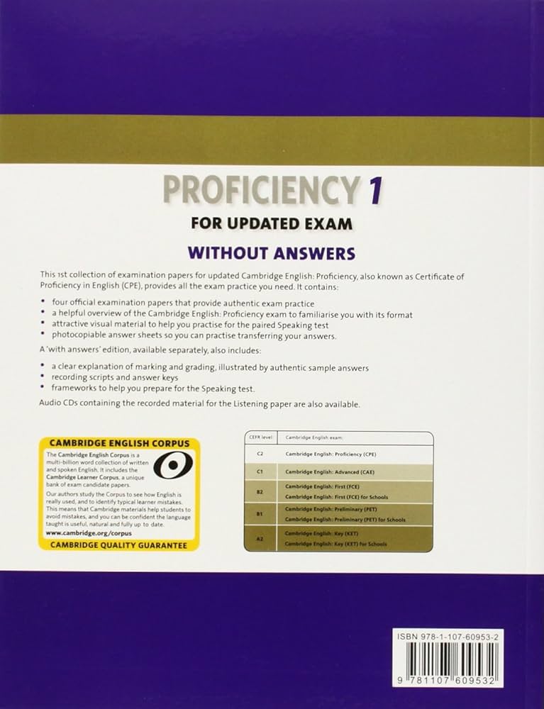 Amazon.com: Cambridge English Proficiency 1 for Updated Exam