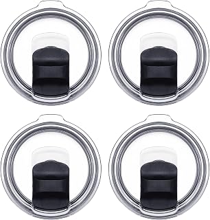 4Pack 20 Oz Magnetic Tumbler Lid, Replacement Lid for Yeti Lids Compatible with YETI Rambler, Magnetic Spill Proof
