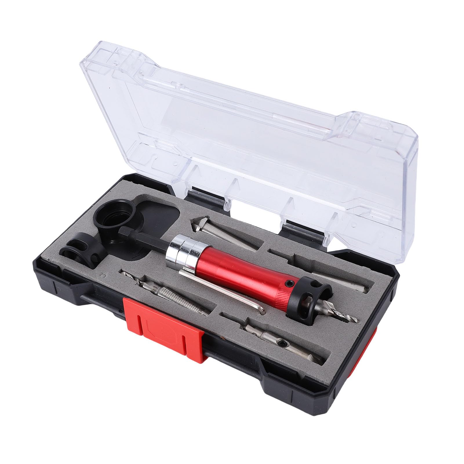 Juego de brocas avellanadoras de profundidad ajustable 3 en 1, brocas avellanadoras multifuncionales para carpintería, aleación de aluminio, brocas de acero de alta velocid