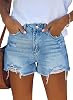 onlypuff Jean Shorts for Women Cut Off Denim Short High Waisted Summer Shorts Ripped