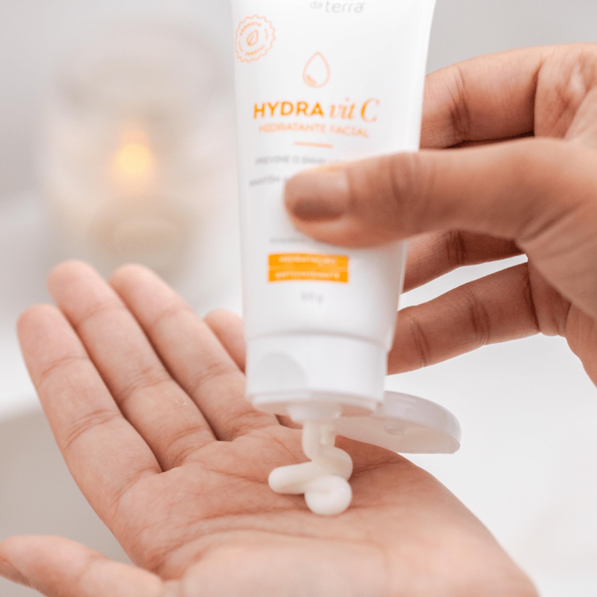 Hydra Vit C – Hidratante Facial 50g, Hidratação 72h e Proteção
