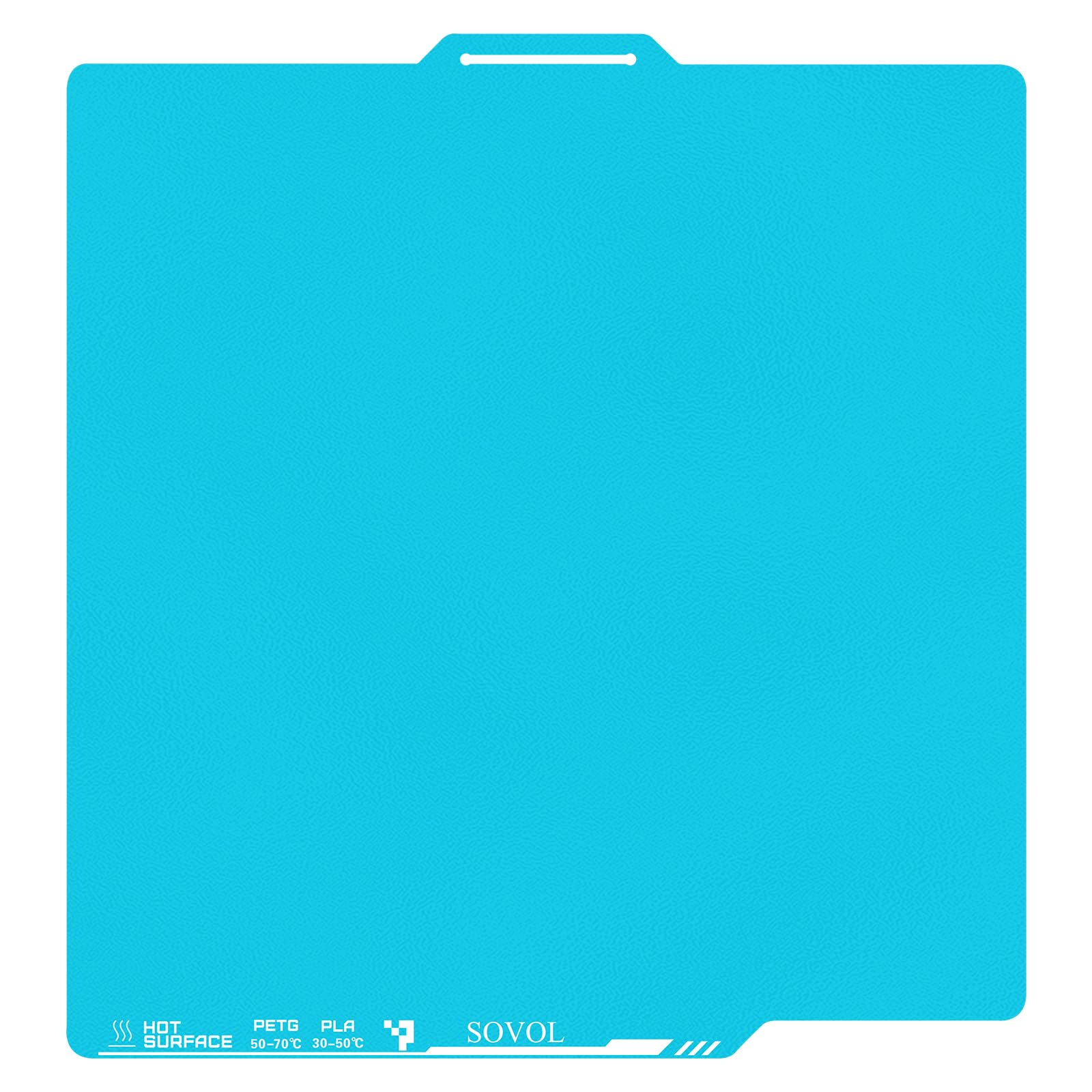 3D Printer Upgraded Flexible Cold Build Plate Double Sided, 257x257mm