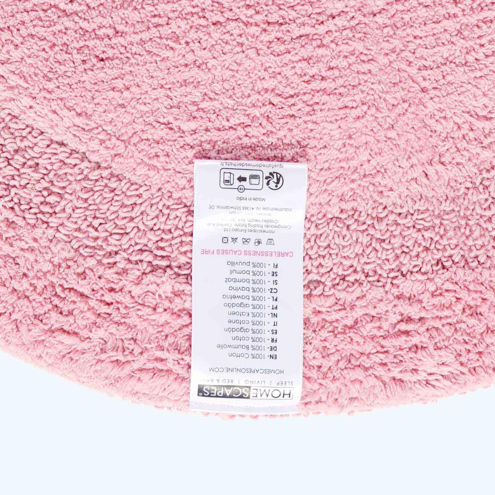 HOMESCAPES Piccolo tappetino da bagno di lusso, 1600 g/m², extra morbido, 100% cotone, reversibile, antiscivolo, lavabile, super assorbente, ad asciugatura rapida, colore: bianco, 50 x 50 cm, quadrato