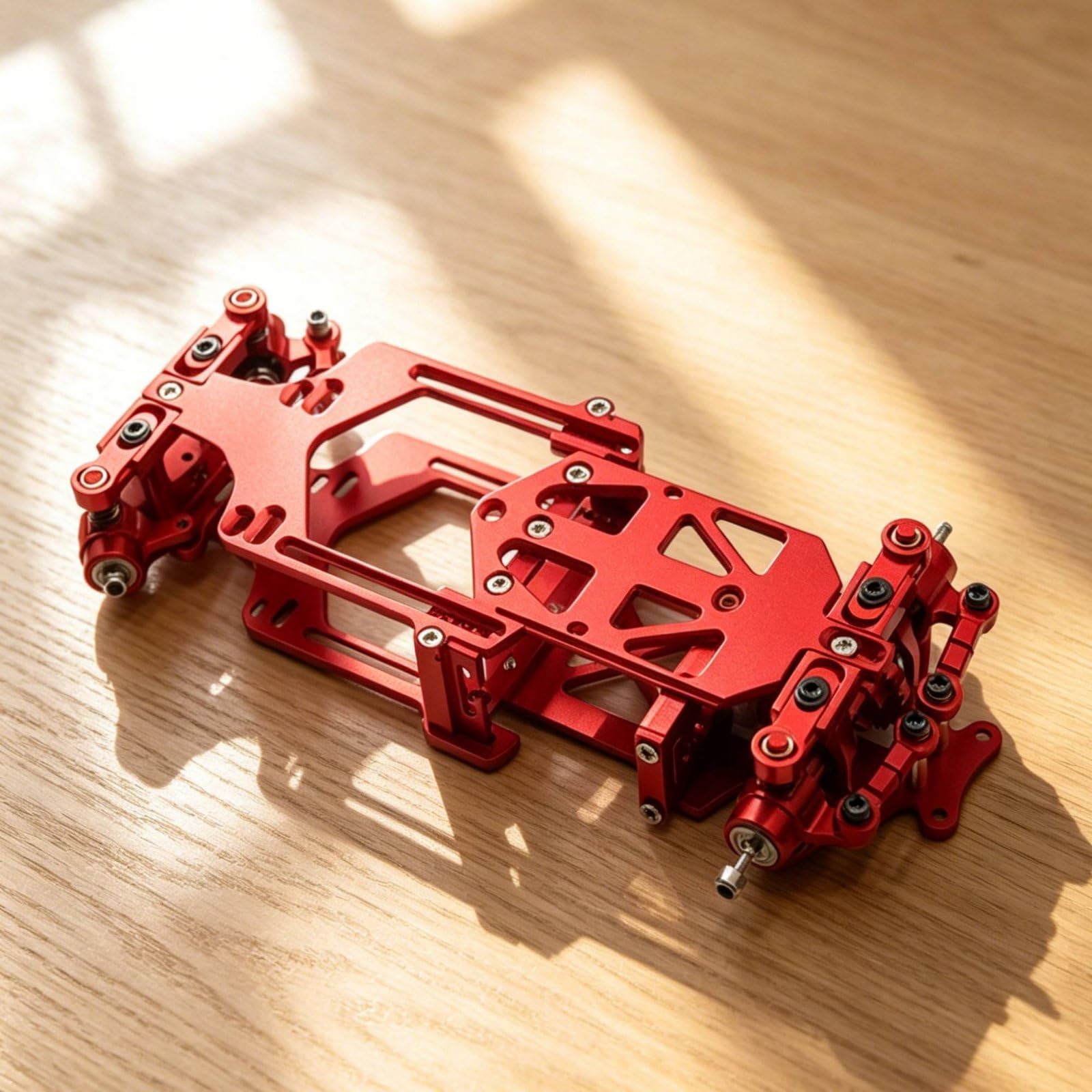 Mini Veicolo RC Struttura Compatta Chassis Metallico Layout Posteriore Regolabile per Progetti di Tuning Personalizzato Adatto per Amanti Della Precisione E Modellismo, Blu