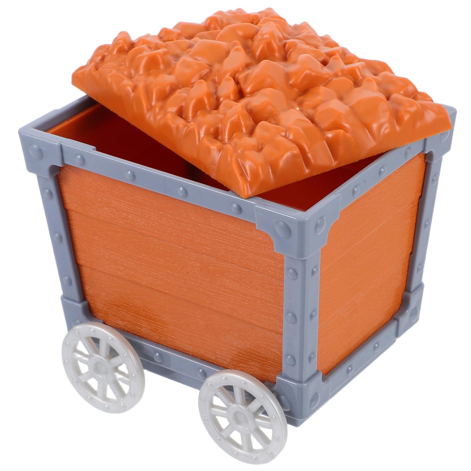 VICASKY Safe Plastic Boys and Girls Treasure Chest Mining Cart Toy Enhance Playtime Decorative Storage