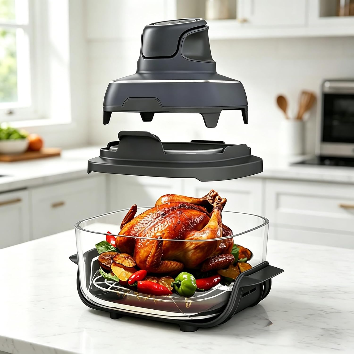 2Pcs Air Fryer Crisper Rack for Ninja Crispi FN101 & AS101CY