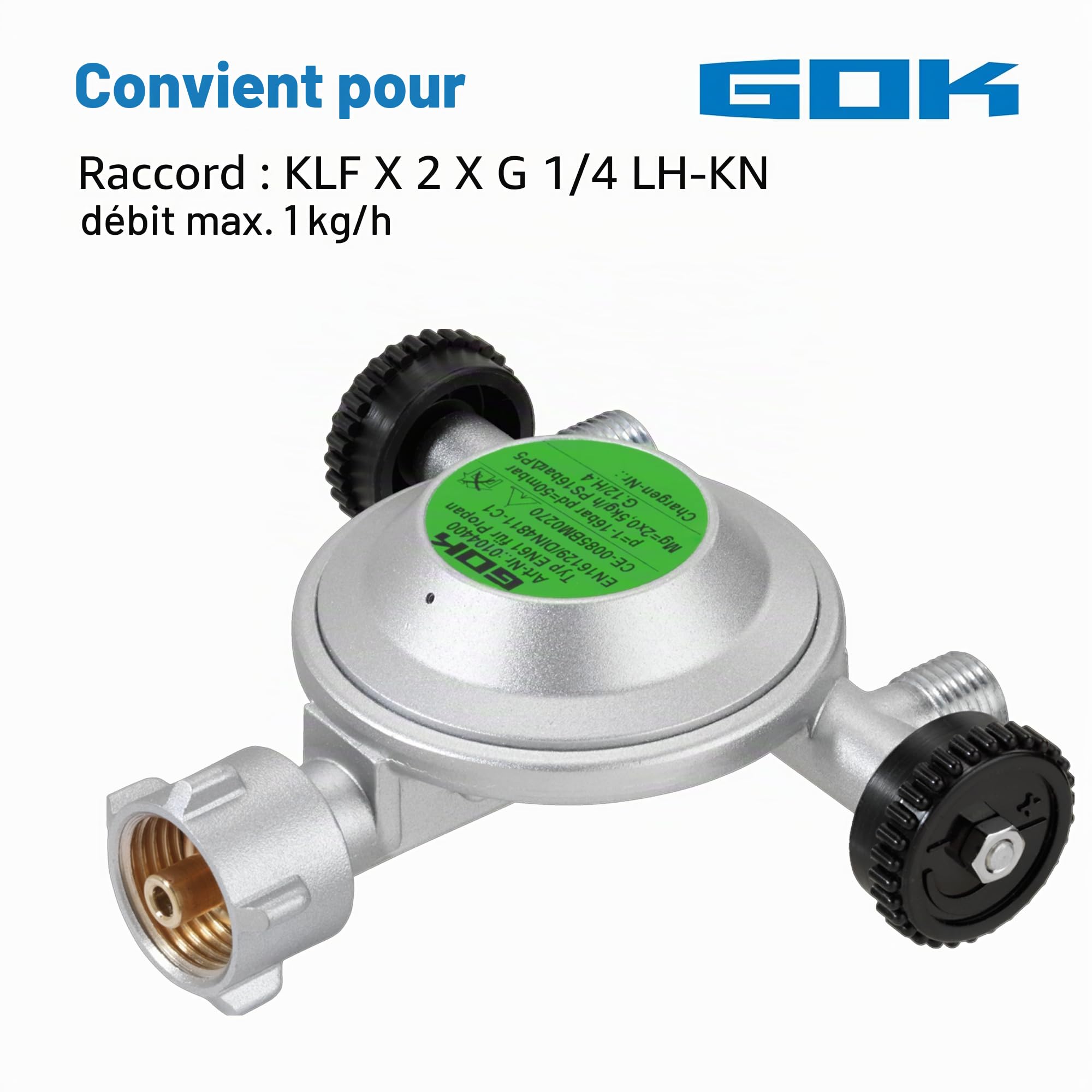 GOK régulateur de gaz avec 2 abgängen