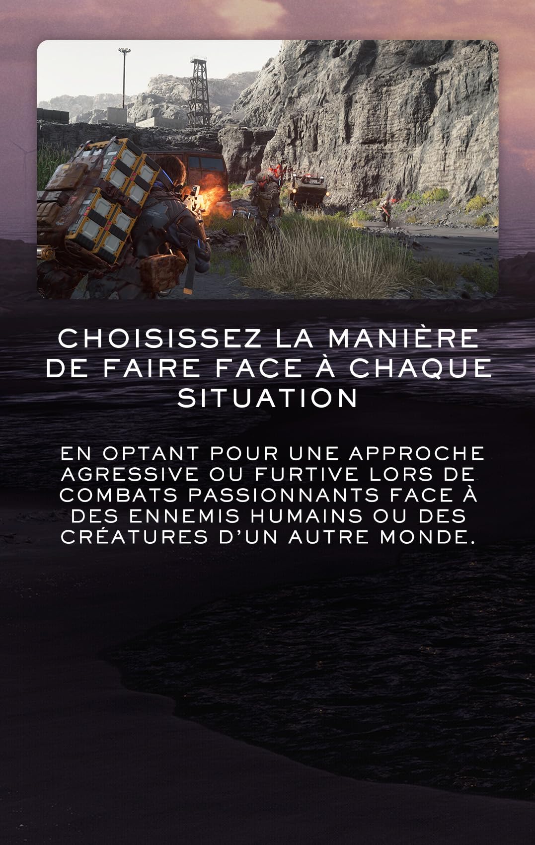 Sony, Death Stranding 2: On the Beach pour PlayStation 5, Jeu d'Action-Aventure avec Social Strand System, Optimisé pour PS5 Pro, Version Physique avec CD, en Français, 1 joueur, PEGI 18