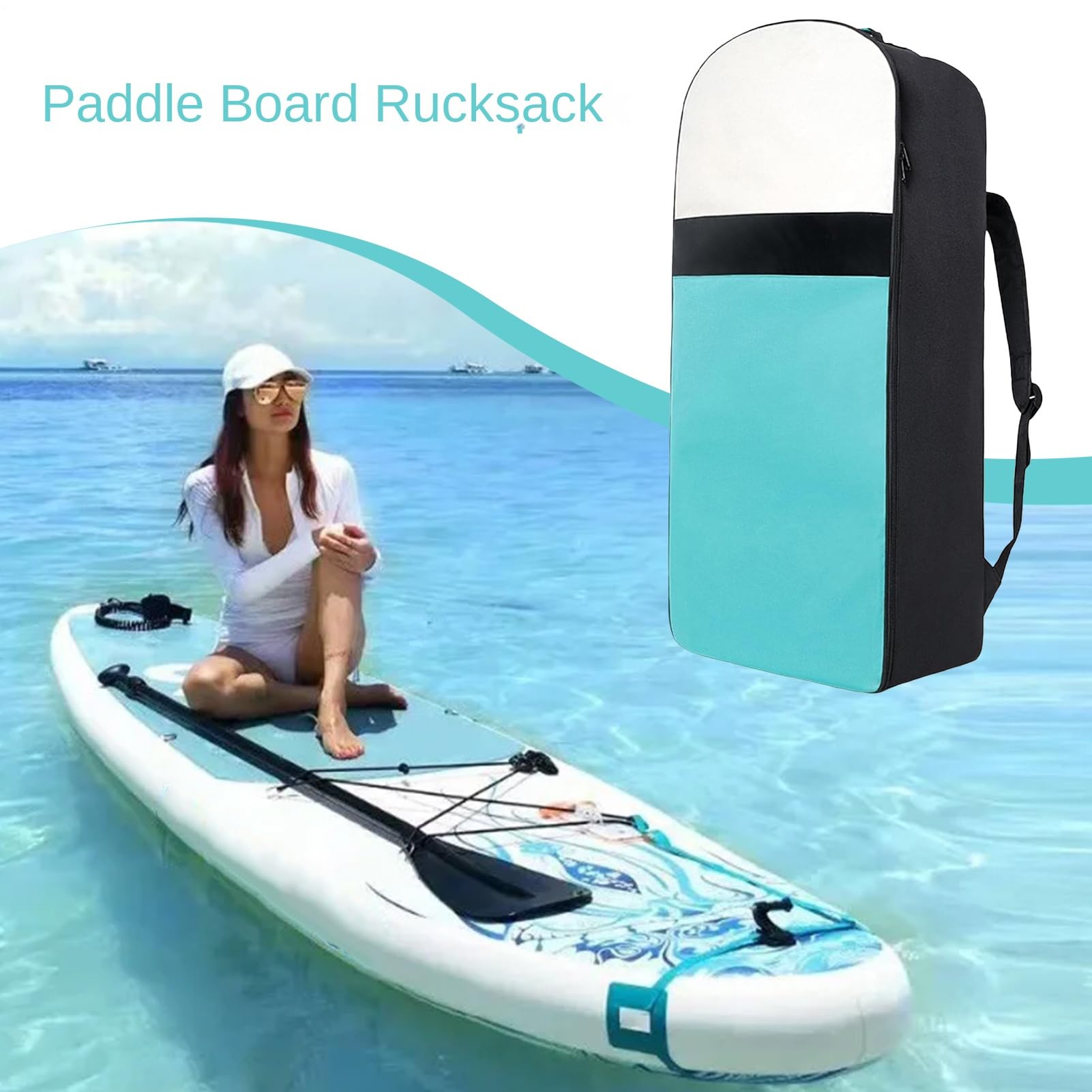 SupBackpack, Tragetasche Für Paddelbretter, 600D Oxford-Stoff SUPTragerucksack, Rucksack Tasche Für S-UP Board, Reiserucksack Für Aufblasbares Paddleboard Stand Up Board Tragetasche Rucksack