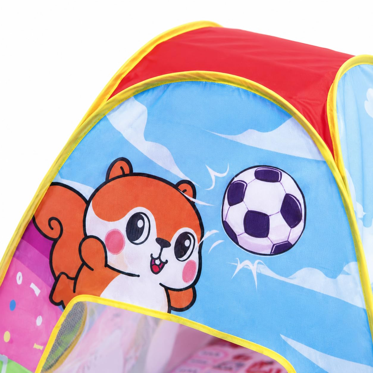 Faltbar, Großes Spielzelt mit für Kleinkinder, Multi-Game Spielhaus Drinnen und Draußen, Textil Zelt mit Tragetasche
