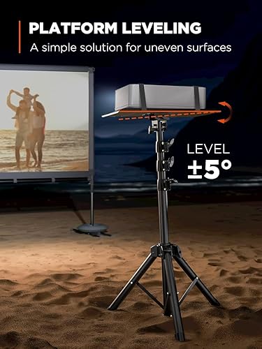 Miniatura 19 de AMADA Soporte para proyector, soporte para laptop con altura ajustable de 22 a 36 pulgadas, soporte de proyector resistente como bastidores de DJ,